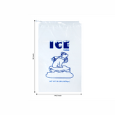 20 Lbs Ice Bags (Pack of 250) with Cotton Drawstring - Infinite Pack